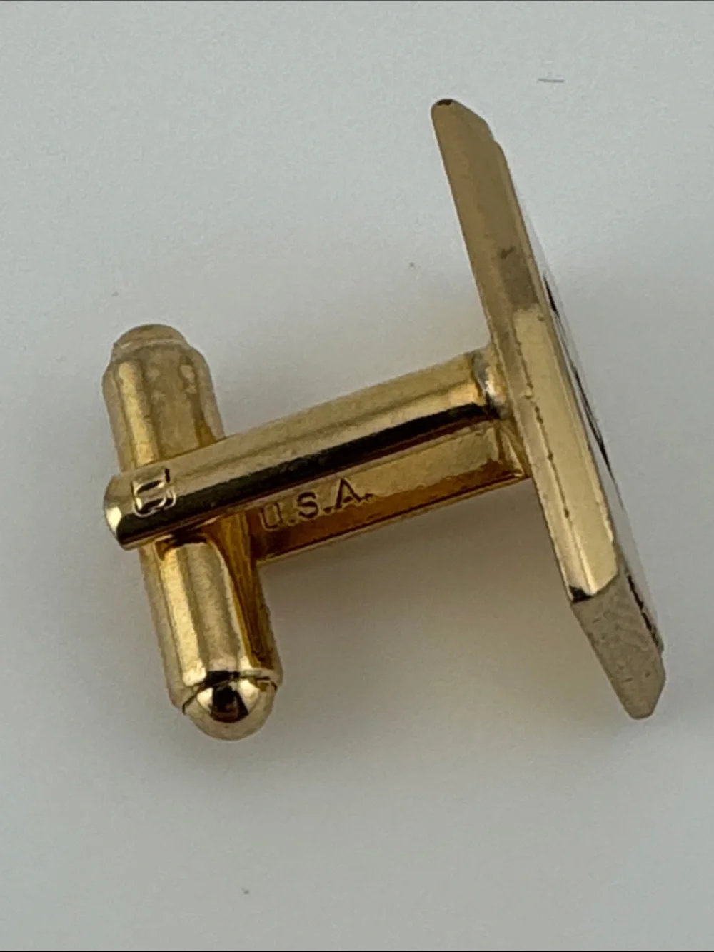 Vintage MCM Gold-Tone 'J' Initial Cufflinks for Men by Hickok